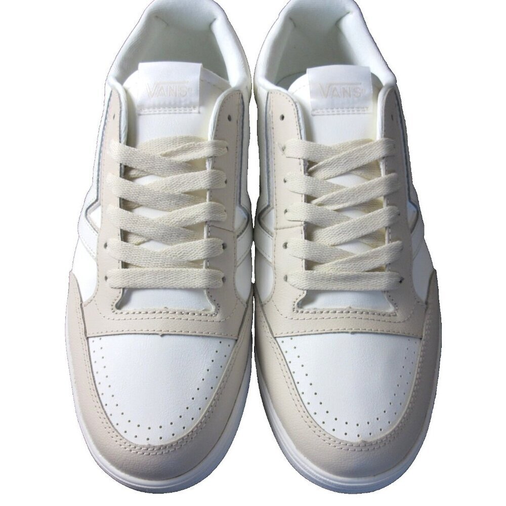 Vans Men's Lowland Cc Leather Marshmallow True White Skate Shoes Sizes NIB - Picture 3 of 5